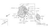 Diagram for 1999 Nissan Sentra Transfer Case Cover - 31395-31X00