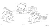 Diagram for 1992 Nissan Sentra Windshield - 72712-52Y00