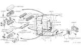 Diagram for 1991 Nissan Sentra Fuse Box - 24340-50Y01