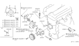 Diagram for Nissan Sentra Water Pump - 21010-53Y01