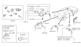 Diagram for 1996 Nissan 200SX Car Key - KEY00-00125