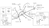 Diagram for 1993 Nissan Sentra Weather Strip - 76842-64Y00