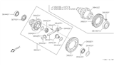 Diagram for 1995 Nissan Sentra Differential Bearing - 31409-31X00