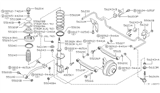 Diagram for Nissan Altima Coil Spring Insulator - 55036-50A00
