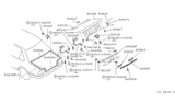 Diagram for 1998 Nissan 200SX Door Striker - 84620-85E00