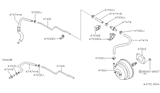 Diagram for 1997 Nissan Sentra Brake Booster Vacuum Hose - 47471-69Y00