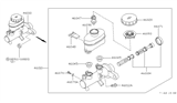 Diagram for Nissan Sentra Brake Master Cylinder Reservoir - 46010-63C10