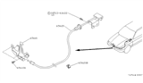 Diagram for 1993 Nissan Sentra Hood Latch - 65601-65Y00