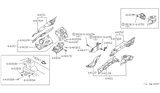 Diagram for 1993 Nissan Sentra Wheelhouse - 64837-65Y00