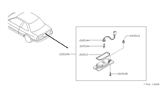 Diagram for 1994 Nissan Sentra Light Socket - 26251-67Y00