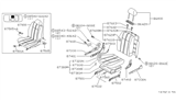 Diagram for 1991 Nissan Sentra Seat Cushion - 87300-65Y00