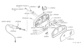 Diagram for 1996 Nissan Sentra Instrument Cluster - 24820-89Y00