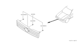 Diagram for 1994 Nissan Sentra Grille - 62310-65Y71