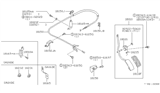 Diagram for 1993 Nissan Sentra Accelerator Cable - 18201-62Y02