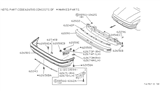 Diagram for 1991 Nissan Sentra Bumper - 62022-65Y25