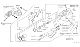 Diagram for 1993 Nissan Sentra Brake Caliper - 44001-58Y00