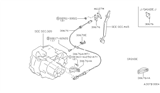 Diagram for 1993 Nissan Sentra Clutch Cable - 30770-64Y01