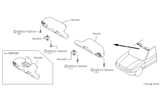 Diagram for 1994 Nissan Sentra Sun Visor - 96401-5B461