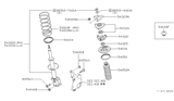 Diagram for 1994 Nissan Sentra Coil Springs - 54010-0M001