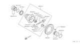 Diagram for 1993 Nissan Sentra Differential Bearing - 31408-31X05