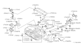 Diagram for 1992 Nissan Sentra Fuel Tank - 17202-65Y01