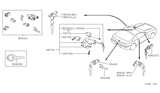 Diagram for 1992 Nissan Sentra Door Lock Cylinder - 90600-61Y25