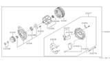 Diagram for 1994 Nissan Sentra Alternator - 23100-0E705