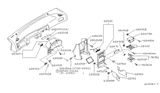 Diagram for 1991 Nissan Sentra Cup Holder - 68430-50Y01