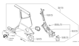 Diagram for 2004 Nissan Murano Fender - 78100-CA030