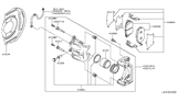 Diagram for Nissan Murano Brake Caliper - 41001-CA01A