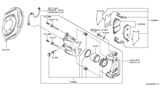 Diagram for Nissan Murano Brake Backing Plate - 41151-CA000