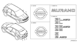 Diagram for 2007 Nissan Murano Emblem - 62890-CA000