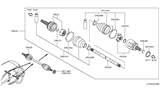 Diagram for 2018 Nissan Rogue CV Boot - 39241-2U625