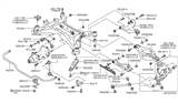 Diagram for 2011 Nissan Rogue Sway Bar Bracket - 56233-CA000