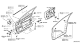 Diagram for 2004 Nissan Murano Door Seal - 80831-CA000