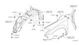 Diagram for 2003 Nissan Murano Fender - 63113-CA030