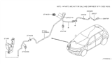 Diagram for 2006 Nissan Murano Windshield Washer Nozzle - 28970-CA000