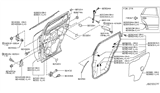 Diagram for 2005 Nissan Murano Weather Strip - 82831-CB00A