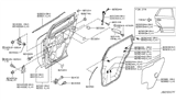 Diagram for Nissan Murano Door Check - 82430-CA010