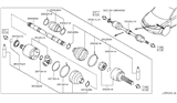 Diagram for 2006 Nissan Murano CV Joint - 39711-CA000