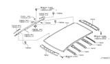 Diagram for Nissan Murano Hood Hinge - 73230-CA000