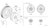 Diagram for 2003 Nissan Murano Wheel Cover - 40315-CA100