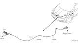 Diagram for 2006 Nissan Murano Hood Latch - 65601-CA000