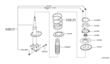 Diagram for Nissan Altima Coil Spring Insulator - 54035-8J000