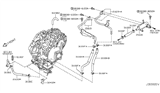 Diagram for Nissan Murano Oil Cooler Hose - 21633-CA006