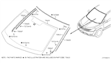 Diagram for 2005 Nissan Murano Windshield - 72700-CA010