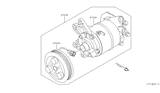 Diagram for 2004 Nissan Murano A/C Compressor - 92600-CA010