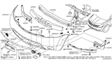 Diagram for 2003 Nissan Murano Bumper - 62022-CA025