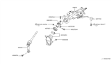 Diagram for 2006 Nissan Murano Steering Column Cover - 48950-CA000