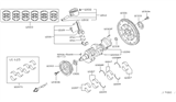 Diagram for 2007 Nissan Murano Piston Ring Set - 12033-8J10A